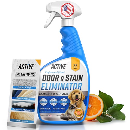 Pet odor and stain eliminator - and,